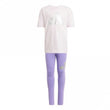 Girls Seasonal Essentials Glam Cotton T-Shirt & Tights Set