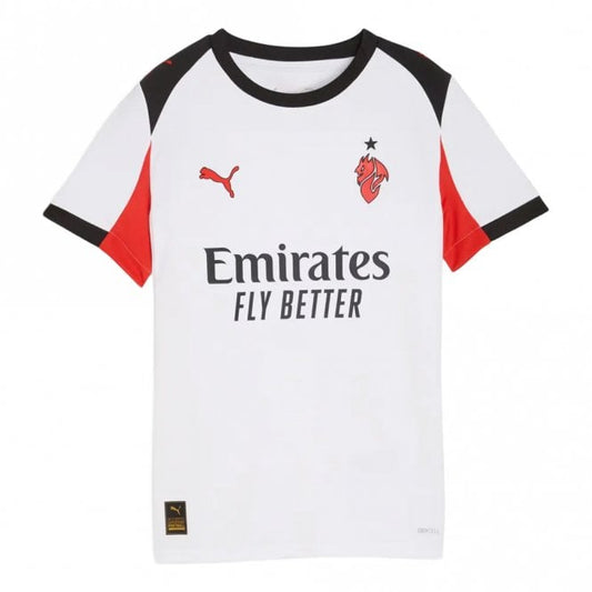 AC Milan Away Junior Short Sleeve Jersey 2025/2026