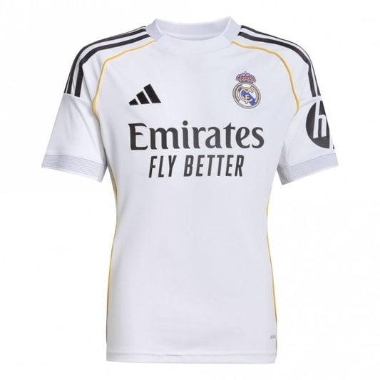 Real Madrid Home Junior Short Sleeve Jersey 2025/2026