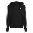 Mens Essentials 3-Stripes French Terry Full-Zip Hoodie