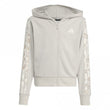 Girls 3-Stripes Animal French Terry Hooded Track Top