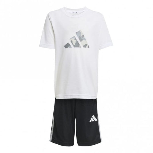 Kids Train Essentials Camo Print T-Shirt & Shorts Set