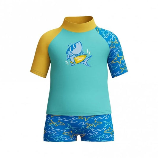 Infant Boys Learn to Swim Rashguard Set