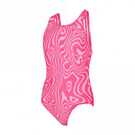 Girls Fever Heart Flyback Swimsuit