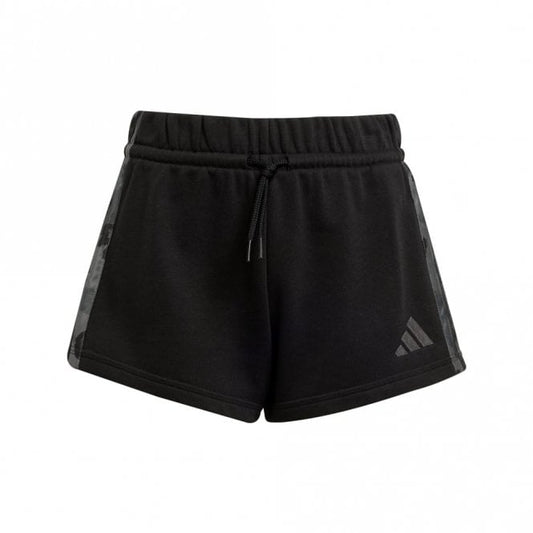 Girls 3-Stripes Animal French Terry Short