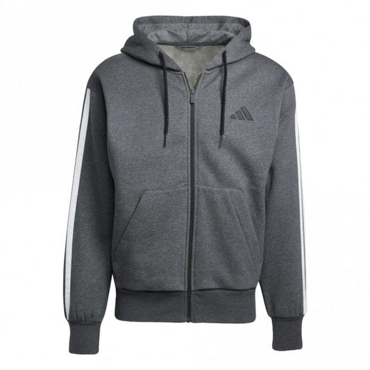 Mens Essentials 3-Stripes Fleece Hoodie