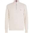 Mens Spring Grid Zip Mock
