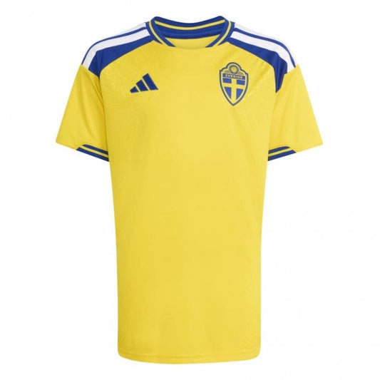 Sweden Home Junior Short Sleeve Jersey 2026