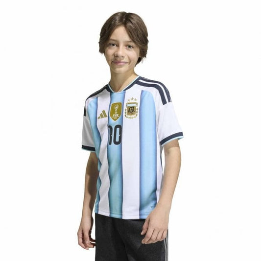 Argentina Home Messi Junior Short Sleeve Jersey 2026