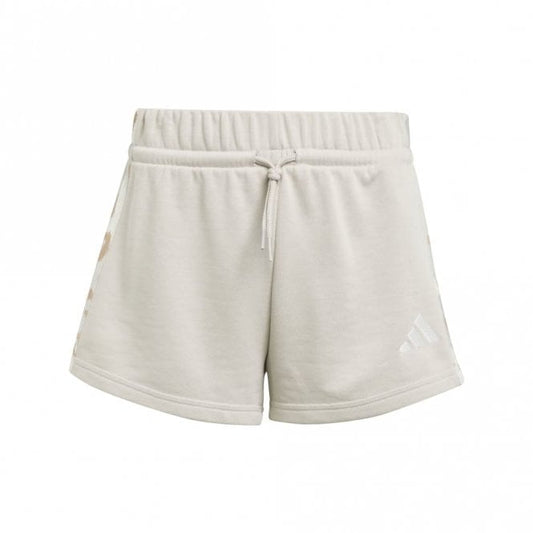 Girls 3-Stripes Animal French Terry Short