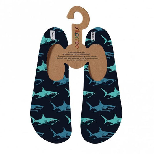 Kids Big Blue Sharks Swim Shoes