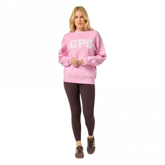 Womens Knit Crew Sweatshirt