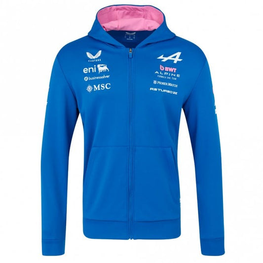 Alpine F1 Team Adult Unisex Full-Zip Hoodie