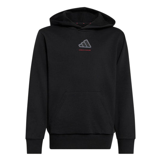 Adidas Boys Slogan Fleece Hoodie