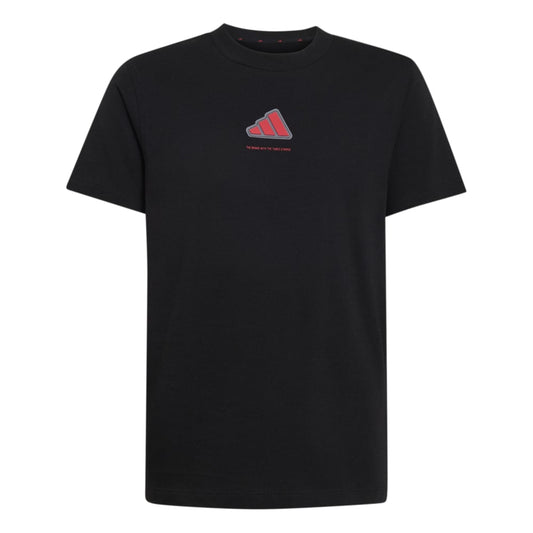 Adidas Boys Slogan Single Jersey T-Shirt