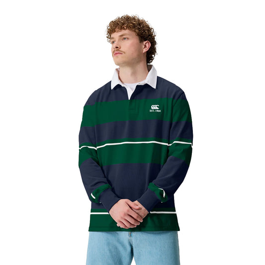Canterbury Mens Multi Stripe Rugby Jersey Navy
