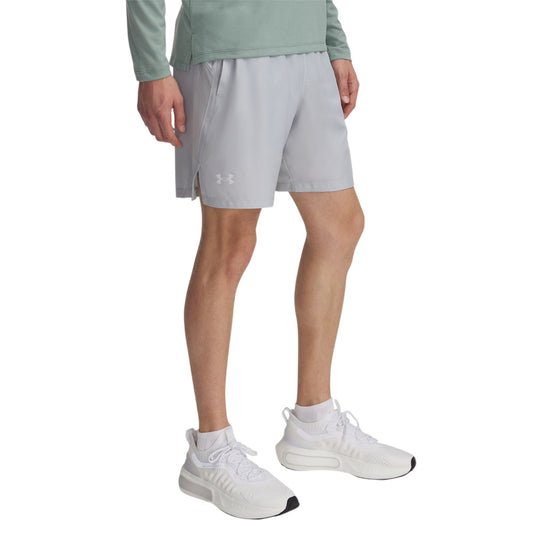 Under Armour Mens Launch 7 Inch Short Grey Front