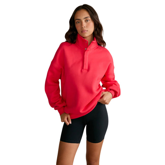 Gym+Coffee Womens Snap Collar Sierra Sweatshirt