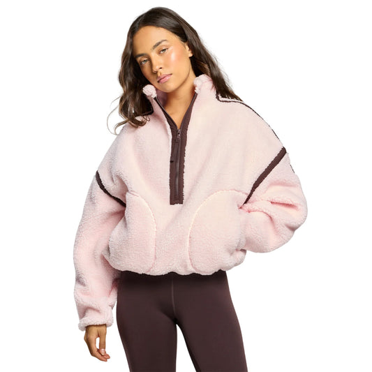 Gym+Coffee Womens Industry Fleece 1/2 Zip