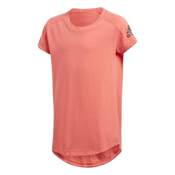 Adidas Girls Z N E Tee In Coral Excell Sports Uk